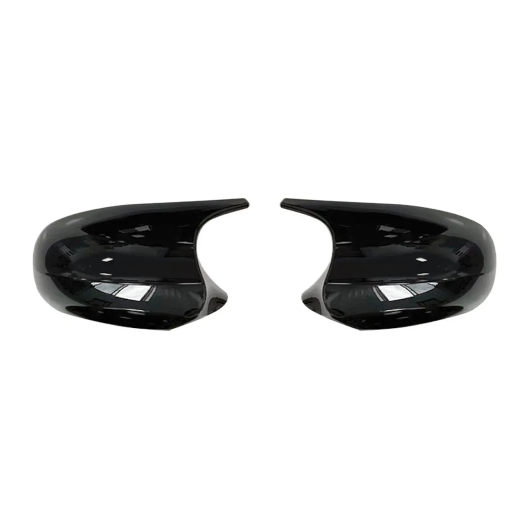 Carbon Fiber Style M-Look Horn Wing Side Mirror Covers for BMW 1 Series E87 E81 E82 E88 and X5 E70 Pre-LCI