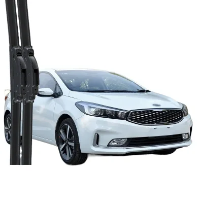 All-Season Frameless Windshield Wiper Blades Multipurpose Silent Rubber Strip for Kia K3 and Universal Vehicle Fit All-Season Frameless Windshield Wiper Blades Multipurpose Silent Rubber Strip for Kia K3 and Universal Vehicle Fit