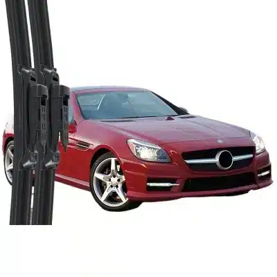 All-Weather Frameless Wiper Blades with Natural Rubber Strips for Mercedes-Benz SLK350 All-Weather Frameless Wiper Blades with Natural Rubber Strips for Mercedes-Benz SLK350