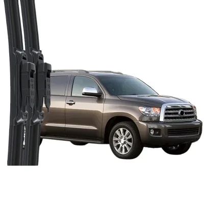 Professional Frameless Windshield Wiper Blades with Natural Rubber Strips for Toyota Sequoia Professional Frameless Windshield Wiper Blades with Natural Rubber Strips for Toyota Sequoia