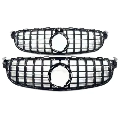 W205 Front Grill Mesh Grille for Mercedes C-Class C63 Style Automotive Bumper Radiator Cover W205 Front Grill Mesh Grille for Mercedes C-Class C63 Style Automotive Bumper Radiator Cover
