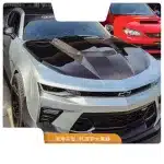 Carbon Fiber Engine Hood Bonnet Replacement Compatible with Chevrolet Camaro