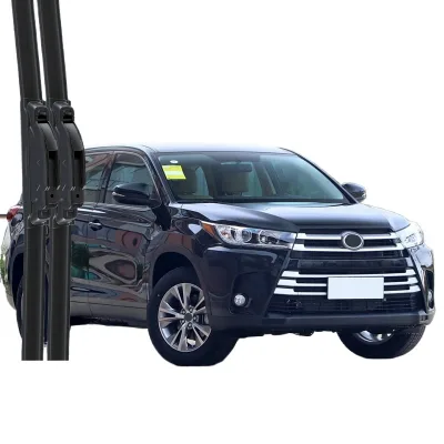 Frameless Windshield Wiper Blades for Toyota Highlander Quiet Rubber Wiper Blade Set Frameless Windshield Wiper Blades for Toyota Highlander Quiet Rubber Wiper Blade Set