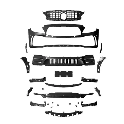 Front Bumper Cover Upgrade Kit Black Mamba Style for Mercedes-Benz C-Class W205 Front Bumper Cover Upgrade Kit Black Mamba Style for Mercedes-Benz C-Class W205