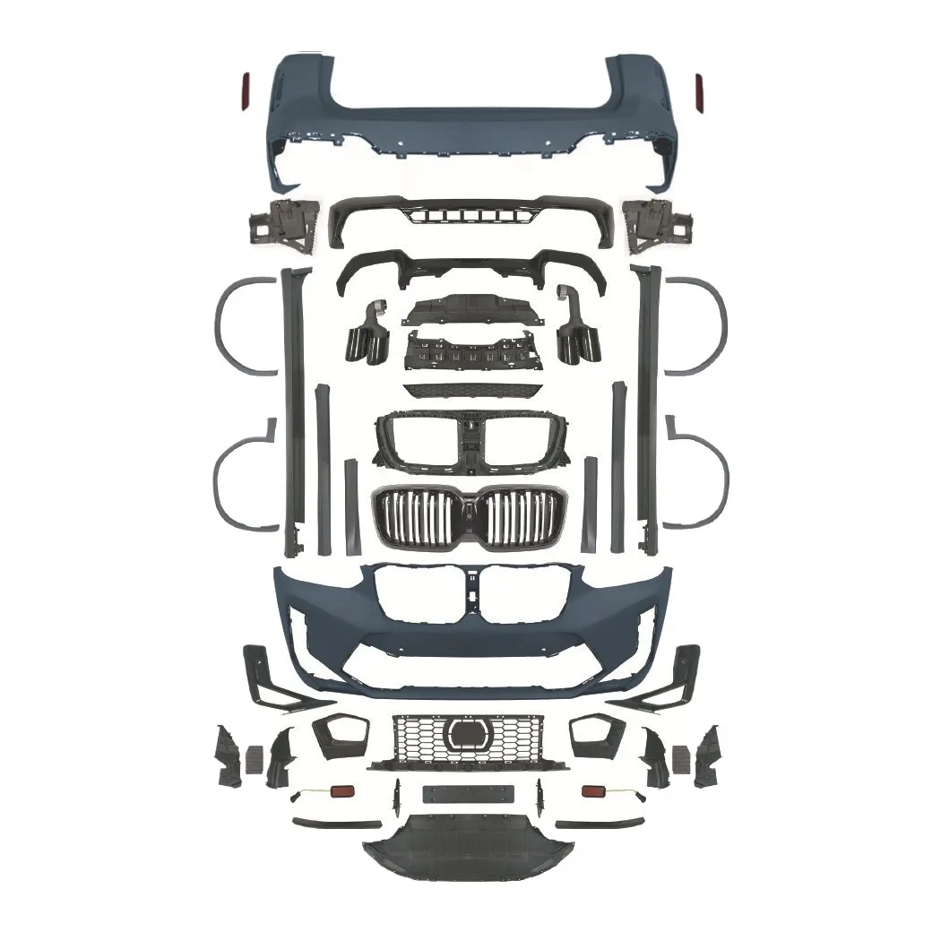 Full Body Kit Conversion for BMW X3 G01 Early to Late Model X3M Style Front and Rear Bumper Set