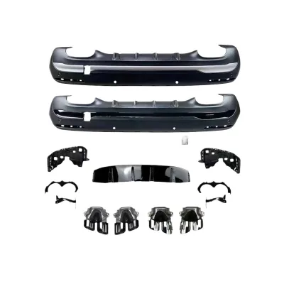 Rear Bumper Diffuser with Exhaust Muffler Tips GLA45 AMG Style for Mercedes-Benz GLA H247