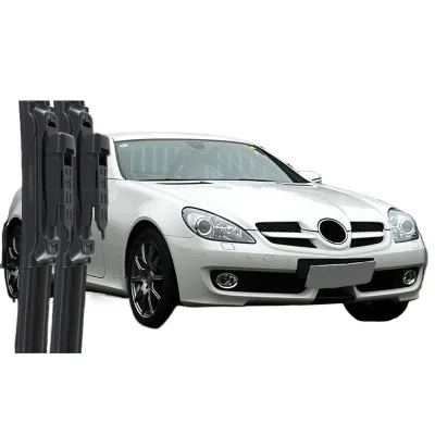 Front Windshield Wiper Blade Set for Mercedes-Benz SLK300, Premium Silicone Rubber Frameless Beam Wipers Front Windshield Wiper Blade Set for Mercedes-Benz SLK300, Premium Silicone Rubber Frameless Beam Wipers