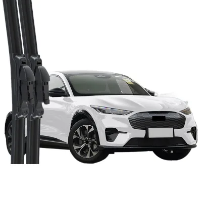Quiet Frameless Windshield Wiper Blades Replacement for Ford Mustang Mach-E Front Window Rain Shield Professional Natural Rubber Strips Quiet Frameless Windshield Wiper Blades Replacement for Ford Mustang Mach-E Front Window Rain Shield Professional Natural Rubber Strips
