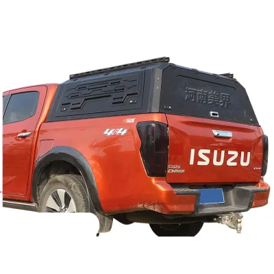 Heavy Duty Manganese Steel Hard Canopy Truck Bed Cover with Triple Opening Doors for Isuzu D-MAX and Pickup Trucks Heavy Duty Manganese Steel Hard Canopy Truck Bed Cover with Triple Opening Doors for Isuzu D-MAX and Pickup Trucks