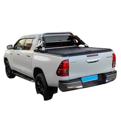 Manual Retractable Roll-Up Tonneau Cover for Toyota Hilux Revo Vigo Rocco Pickup Trucks Manual Retractable Roll-Up Tonneau Cover for Toyota Hilux Revo Vigo Rocco Pickup Trucks
