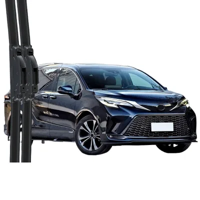 Quiet Frameless Windshield Wiper Blades with Natural Rubber Strip for Toyota Granvia Quiet Frameless Windshield Wiper Blades with Natural Rubber Strip for Toyota Granvia