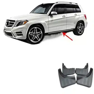 Soft Rubber Mud Flaps Splash Guards for Mercedes-Benz GLK-Class GLK300 GLK350 2008-2013 with Running Boards Soft Rubber Mud Flaps Splash Guards for Mercedes-Benz GLK-Class GLK300 GLK350 2008-2013 with Running Boards