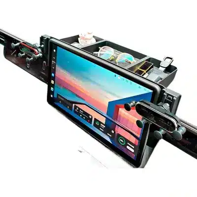 Custom Car Phone Mount and Storage Box for Tank 500 Hi4-T Integrated Dashboard Screen Holder and Organizer Tray