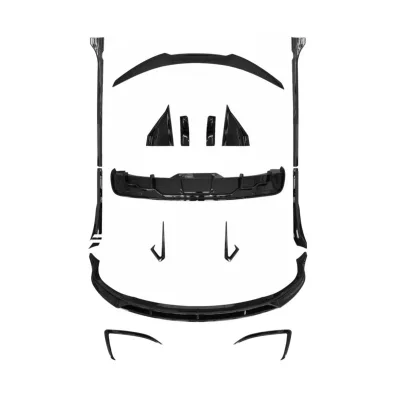 FAST Style Aerodynamic Body Kit Gloss Black Small Surround Set for Tesla Model S FAST Style Aerodynamic Body Kit Gloss Black Small Surround Set for Tesla Model S