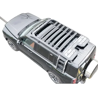 Heavy Duty Aluminum Roof Rack Cargo Platform with Side Ladder and Accessory Box for Haval H9 2024 Heavy Duty Aluminum Roof Rack Cargo Platform with Side Ladder and Accessory Box for Haval H9 2024