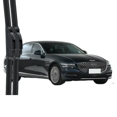 Multi-Functional Frameless Windshield Wiper Blades with Silent Rubber Strip for Genesis G80 Multi-Functional Frameless Windshield Wiper Blades with Silent Rubber Strip for Genesis G80