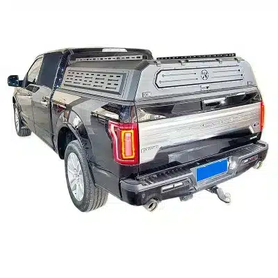 Pickup Truck Bed Camper Shell Half-Height Three-Door with Side Window Pickup Truck Bed Camper Shell Half-Height Three-Door with Side Window