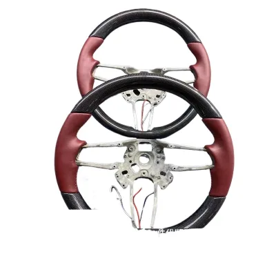 Carbon Fiber Steering Wheel Upgrade with Heating Support for Porsche Interior Modification