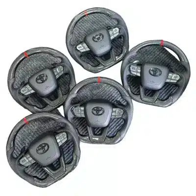 Replacement Steering Wheel Assembly with Button Control and Trim Compatible for Lexus and Toyota Series Transformation Upgrade