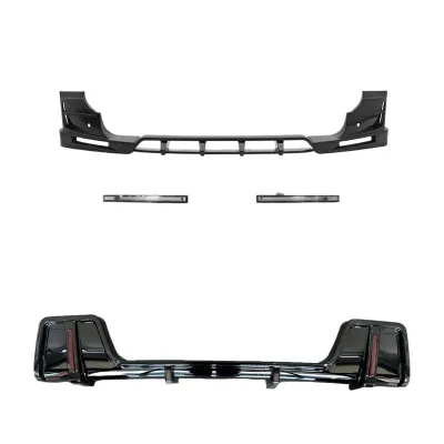 Front and Rear Bumper Lip Body Kit with Integrated LED Lights for Land Rover Defender Rock Style Front and Rear Bumper Lip Body Kit with Integrated LED Lights for Land Rover Defender Rock Style