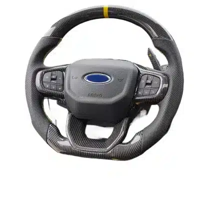 Suitable for Ford Ranger RANGER modified carbon fiber leather steering wheel assembly interior personalized modification parts