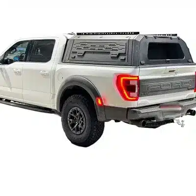 5.7ft Truck Bed Tonneau Cover Three-Fold Electroplated ABS for F-150 Raptor