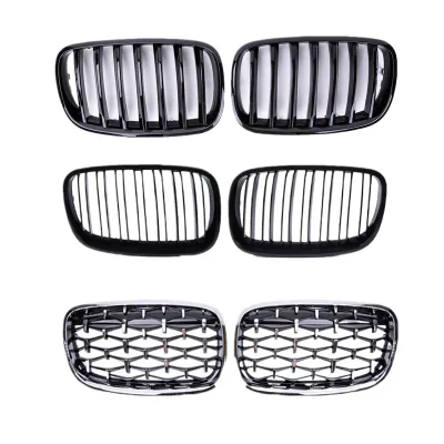 Front Kidney Grille Double Slat Diamond Style Mesh for BMW X5 F15 X6 F16 X5M X6M Front Kidney Grille Double Slat Diamond Style Mesh for BMW X5 F15 X6 F16 X5M X6M