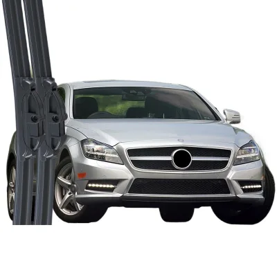 All-Season Frameless Windshield Wiper Blades Side Lock Multi-Fit Quiet Rubber Refills for Mercedes-Benz CLS 550 All-Season Frameless Windshield Wiper Blades Side Lock Multi-Fit Quiet Rubber Refills for Mercedes-Benz CLS 550