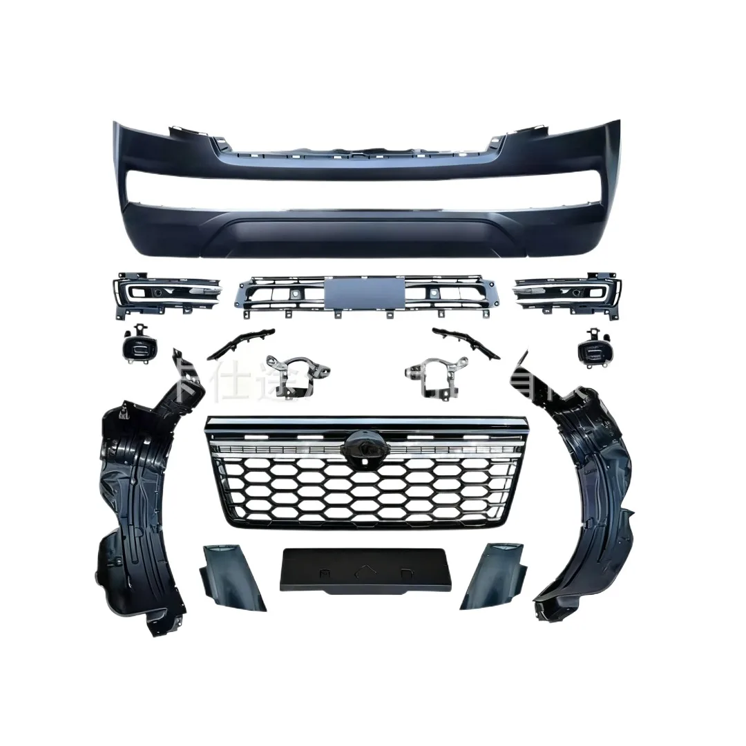 Full Body Kit Car Front Bumper and Grille Conversion Set for Nissan Patrol Y63 2025 Upgraded Aerodynamic Styling