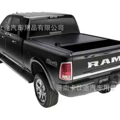 Hard Tri-Fold Truck Bed Tonneau Cover Matte Black Aluminum Compatible with Ford F-150 RAM Tundra Hard Tri-Fold Truck Bed Tonneau Cover Matte Black Aluminum Compatible with Ford F-150 RAM Tundra