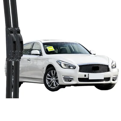 All-Season Frameless Wiper Blades with Natural Rubber Strip for Infiniti Q70/Q70L Front Windshield All-Season Frameless Wiper Blades with Natural Rubber Strip for Infiniti Q70/Q70L Front Windshield