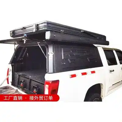 Pickup Truck Bed Cover Aluminum Alloy Three-Door Canopy for Great Wall Wingle 6 Pickup Truck Bed Cover Aluminum Alloy Three-Door Canopy for Great Wall Wingle 6