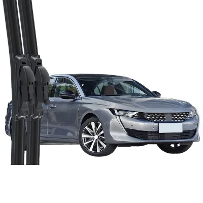 Professional Frameless Windshield Wiper Blades Multi-Fit Silent Rubber Strips for Peugeot 508 / 508L Professional Frameless Windshield Wiper Blades Multi-Fit Silent Rubber Strips for Peugeot 508 / 508L