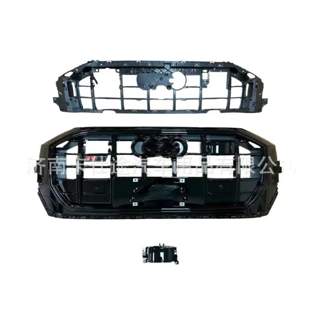 Front Bumper Grille SQ8 Style Mesh Honeycomb Radiator Guard for Audi Q8 4MN