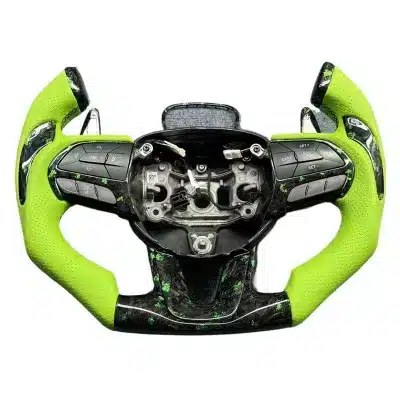 Carbon Fiber Steering Wheel Modification for Dodge Challenger Interior Upgrade Carbon Fiber Steering Wheel Modification for Dodge Challenger Interior Upgrade