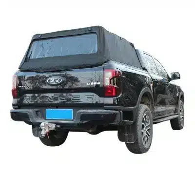 Pickup Truck Bed Cover Oxford Cloth with Transparent Side Windows and Mesh Screens