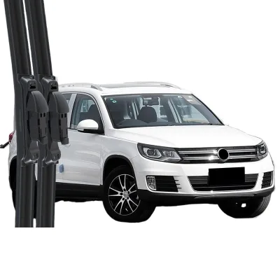 Professional Frameless Windshield Wiper Blades with Multi-Fit Adapter Dual Silent Rubber Strips for Volkswagen Tiguan Professional Frameless Windshield Wiper Blades with Multi-Fit Adapter Dual Silent Rubber Strips for Volkswagen Tiguan