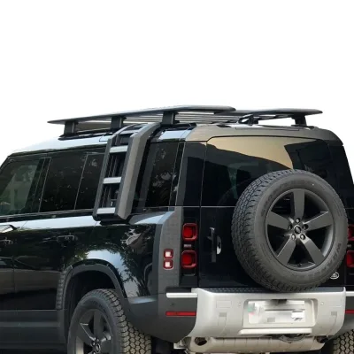 Heavy Duty Aluminum Roof Rack Basket Cargo Carrier Compatible with 2020 Land Rover Defender Heavy Duty Aluminum Roof Rack Basket Cargo Carrier Compatible with 2020 Land Rover Defender