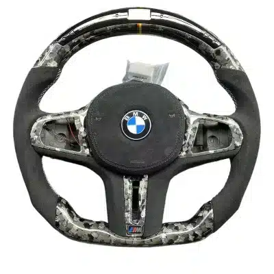 Carbon Fiber Steering Wheel Forge with LED RPM Lights for BMW G-Chassis 3 4 5 6 8 Series Carbon Fiber Steering Wheel Forge with LED RPM Lights for BMW G-Chassis 3 4 5 6 8 Series