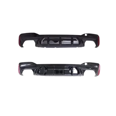 Rear Bumper Lip Diffuser and Exhaust Tips M5 MP Style for BMW 5 Series G30 G38 2018-2022 Rear Bumper Lip Diffuser and Exhaust Tips M5 MP Style for BMW 5 Series G30 G38 2018-2022