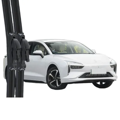 Universal Frameless Windshield Wiper Blades Dual Rubber Mute Strip Front Pair for JMC Yichi 05/05S Universal Frameless Windshield Wiper Blades Dual Rubber Mute Strip Front Pair for JMC Yichi 05/05S