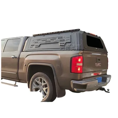Heavy-Duty Manganese Steel Pickup Truck Bed Cover, Triple-Door High-Roof Hard Shell Truck Topper Compatible with GMC Silverado Heavy-Duty Manganese Steel Pickup Truck Bed Cover, Triple-Door High-Roof Hard Shell Truck Topper Compatible with GMC Silverado