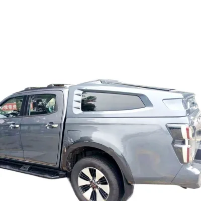 Pickup Truck Bed Cover Black Electrophoretic Stamped Sport Slanted Hardtop for Dmax Pickup Truck Bed Cover Black Electrophoretic Stamped Sport Slanted Hardtop for Dmax