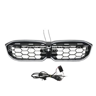 LED Diamond Front Kidney Grille Star Style Hood Mesh for BMW 3 Series G20 LCI 2023+ LED Diamond Front Kidney Grille Star Style Hood Mesh for BMW 3 Series G20 LCI 2023+