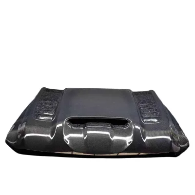 Carbon Fiber Car Engine Hood Replacement for Ram 1500 TRX Off-Road Style Hood Cover