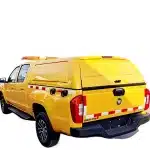 Pickup Truck Bed Tailgate Cover for Foton Yuetu 9 Tuoluzhe Extended Version, Yellow