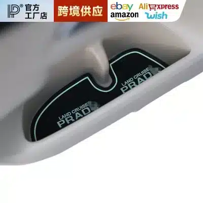 Anti-Slip Interior Door Slot Mats and Center Console Tray Liner Pads for Toyota Land Cruiser Prado 2010-2020 Anti-Slip Interior Door Slot Mats and Center Console Tray Liner Pads for Toyota Land Cruiser Prado 2010-2020