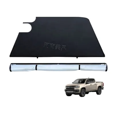 Soft Roll-Up Truck Bed Tonneau Cover, Waterproof PVC Vinyl Rear Trunk Cargo Shield for Chevrolet Silverado and GMC Sierra Soft Roll-Up Truck Bed Tonneau Cover, Waterproof PVC Vinyl Rear Trunk Cargo Shield for Chevrolet Silverado and GMC Sierra