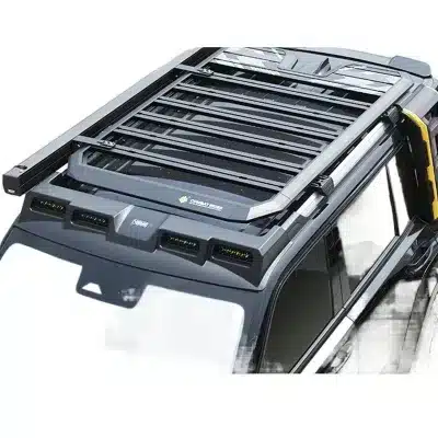 Off-Road Roof Rack Platform Cargo Basket with Side Ladder and Awning Connector for Haval Raptor Off-Road Roof Rack Platform Cargo Basket with Side Ladder and Awning Connector for Haval Raptor
