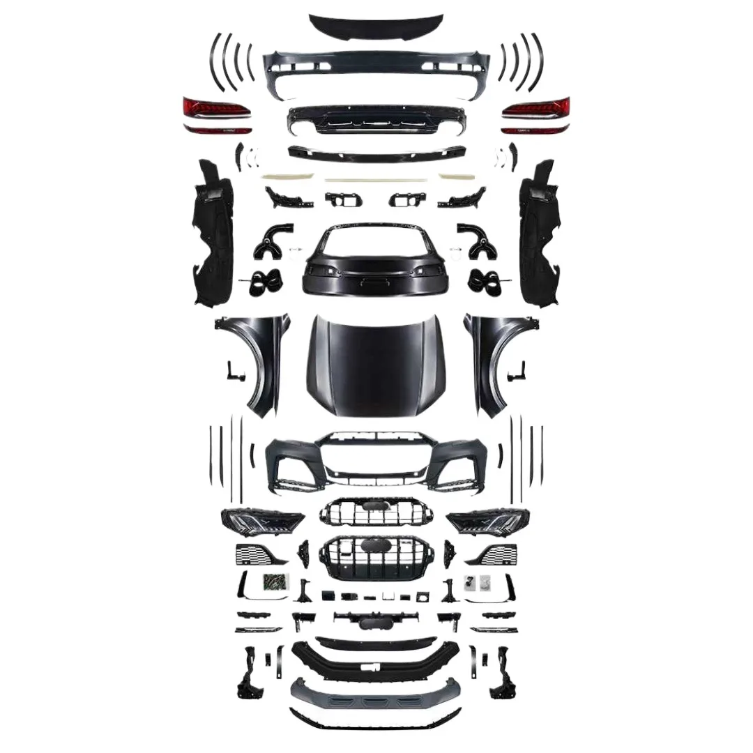 Full Body Kit SQ7 Style Conversion Bumper Set for Audi Q7 2006-2015